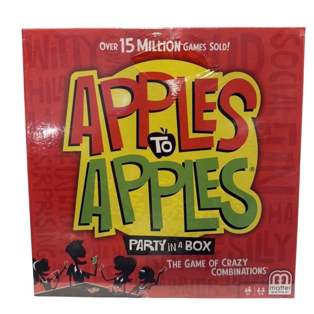 Mattel Apples to Apples Party in a Box Card Game Factory Sealed 4-8 Players 12+